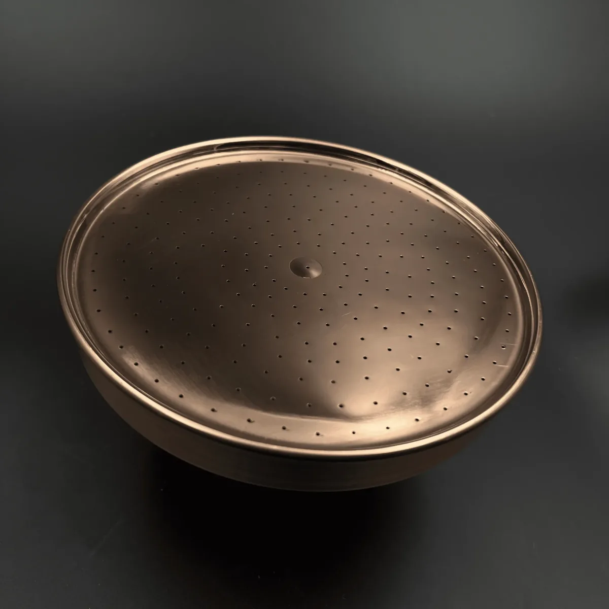 Unlacquered Solid Copper Rain Shower Head, Handmade Round Copper Showerhead, Round Handcrafted Vintage Showerhead