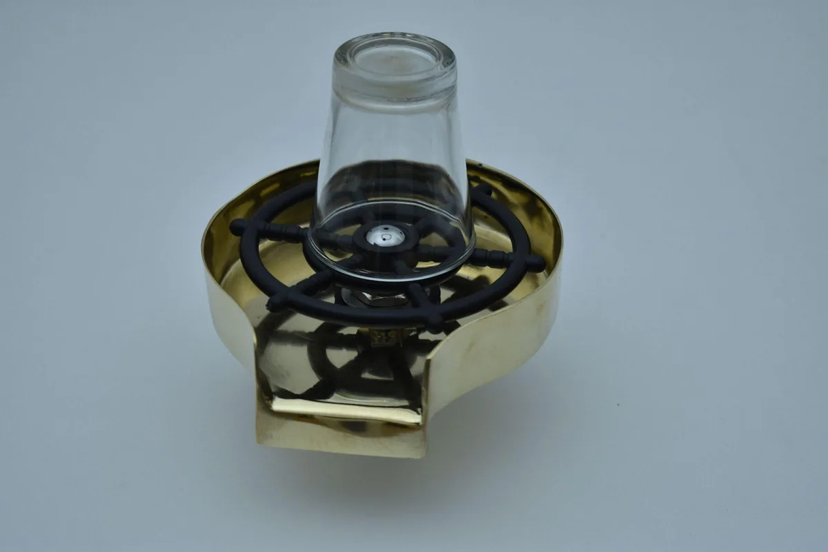 Unlacquered Brass Glass Rinser For Kitchen Sinks, Kitchen Sink Accessories, Bar Glass Rinser